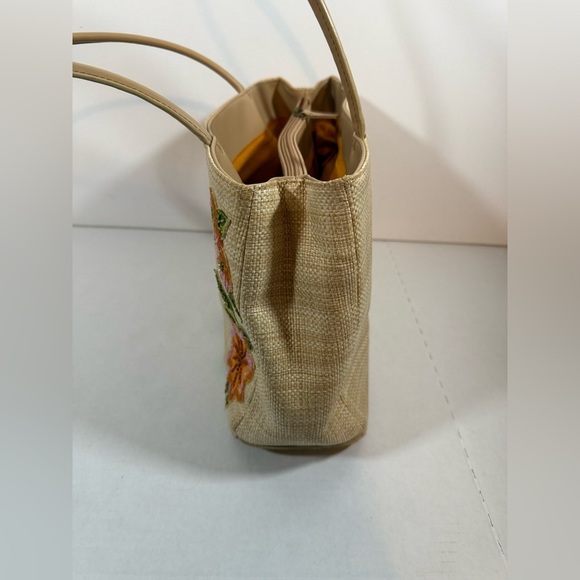 Bueno Multicolor Women Tan  bag  Leather Woven Straw Like Tropical - Picture 4 of 15